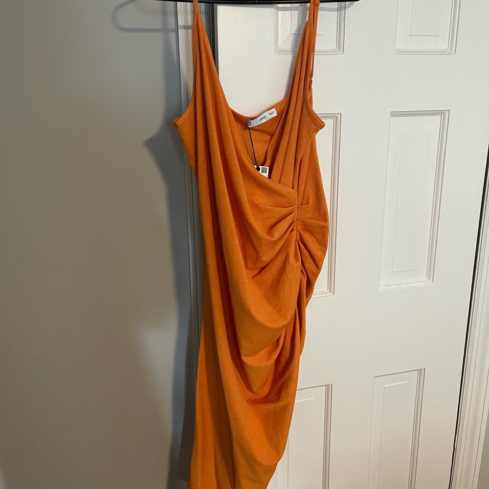 Mango orange dress